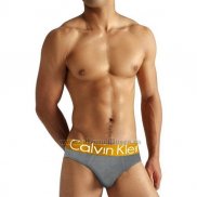 Slip Calvin Klein Hombre Steel Dolado Gris