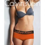 Boxer Calvin Klein Mujer Steel Negro Naranja