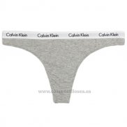 Tanga Calvin Klein Mujer Blanco Gris