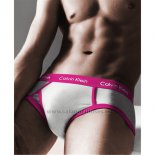 Slips Calvin Klein Hombre 365 Rosa Blanco