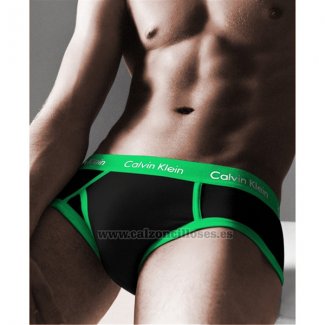 Slips Calvin Klein Hombre 365 Verde Negro