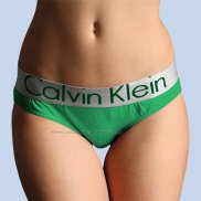 Slip Calvin Klein Mujer Steel Blateado Verde