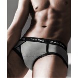 Slips Calvin Klein Hombre 365 Negro Gris