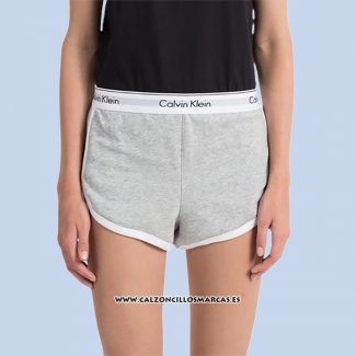 Pantalones Cortos Calvin Klein Mujer 365 Gris