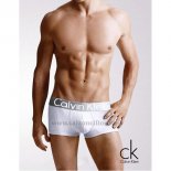 Boxer Calvin Klein Hombre Steel Blateado Blanco