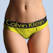 Slip Calvin Klein Mujer Steel Negro Amarillo