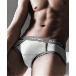 Slips Calvin Klein Hombre 365 Gris Blanco