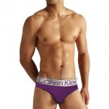 Slip Calvin Klein Hombre Steel Blateado Violeta