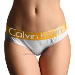 Slip Calvin Klein Mujer Steel Dolado Blanco