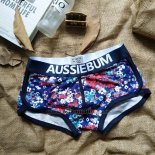 Boxer Aussiebum Hombre Colorful Negro Azul