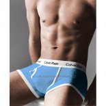 Boxer Calvin Klein Hombre 365 Blanco Azul Claro