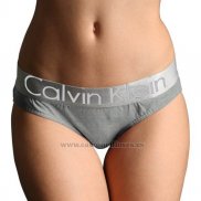 Slip Calvin Klein Mujer Steel Blateado Gris