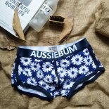 Boxer Aussiebum Hombre Colorful Negro Azul