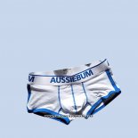 Boxer Aussiebum Hombre Blanco Azul