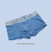 Boxer Calvin Klein Hombre Steel Blateado Azul