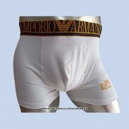 Boxer Armani Hombre Dolado Blanco